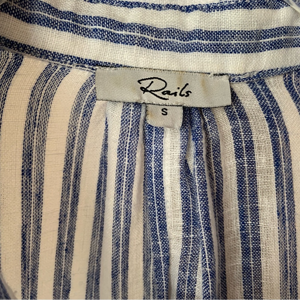 Rails Rylan Top In Atlas Stripe. Long Sleeves, Pa… - image 3